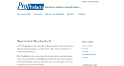Desktop Screenshot of pro-products.com