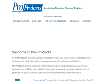 Tablet Screenshot of pro-products.com